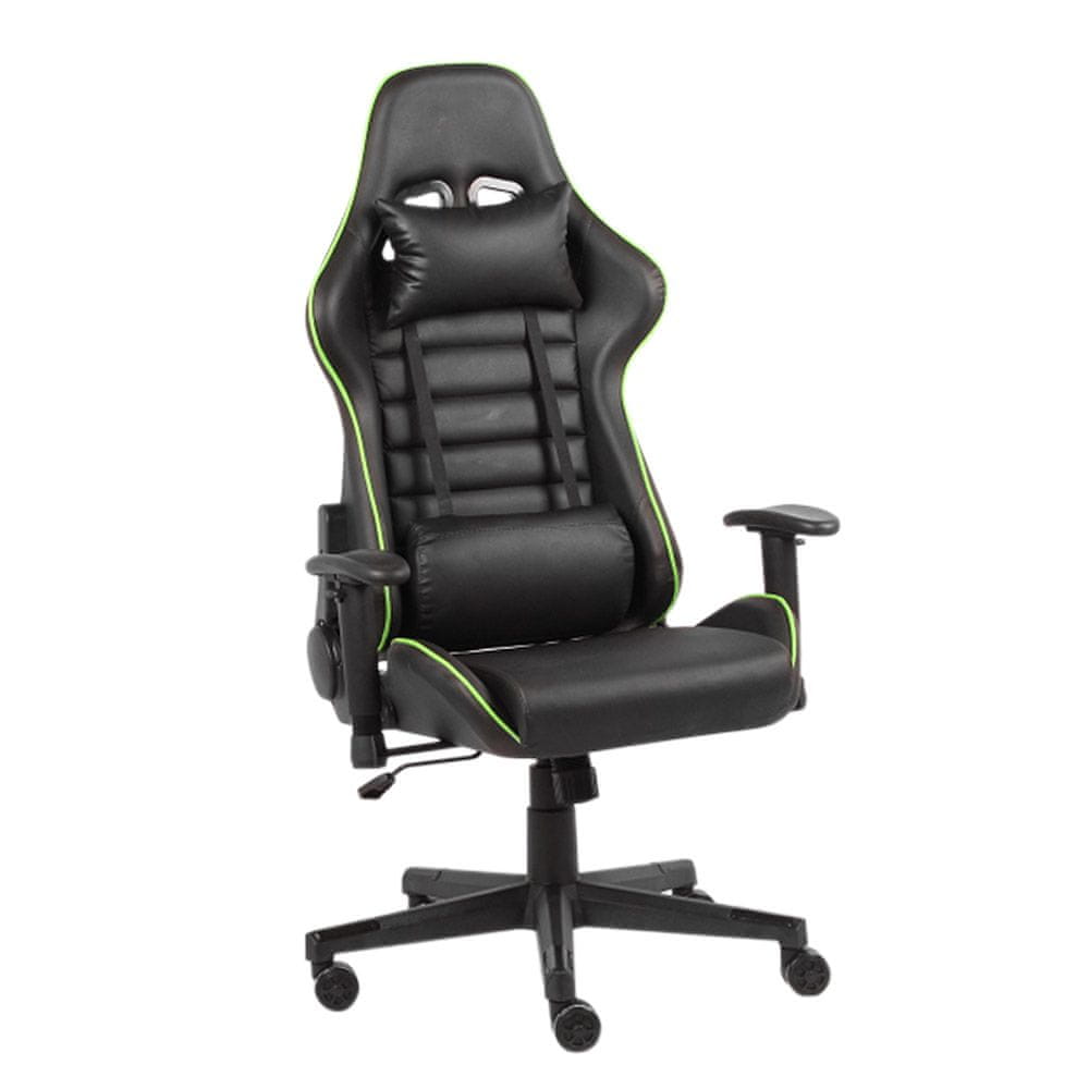 Timeless Tools Gamer stolička v rôznych farbách- pro-čierno-zelená